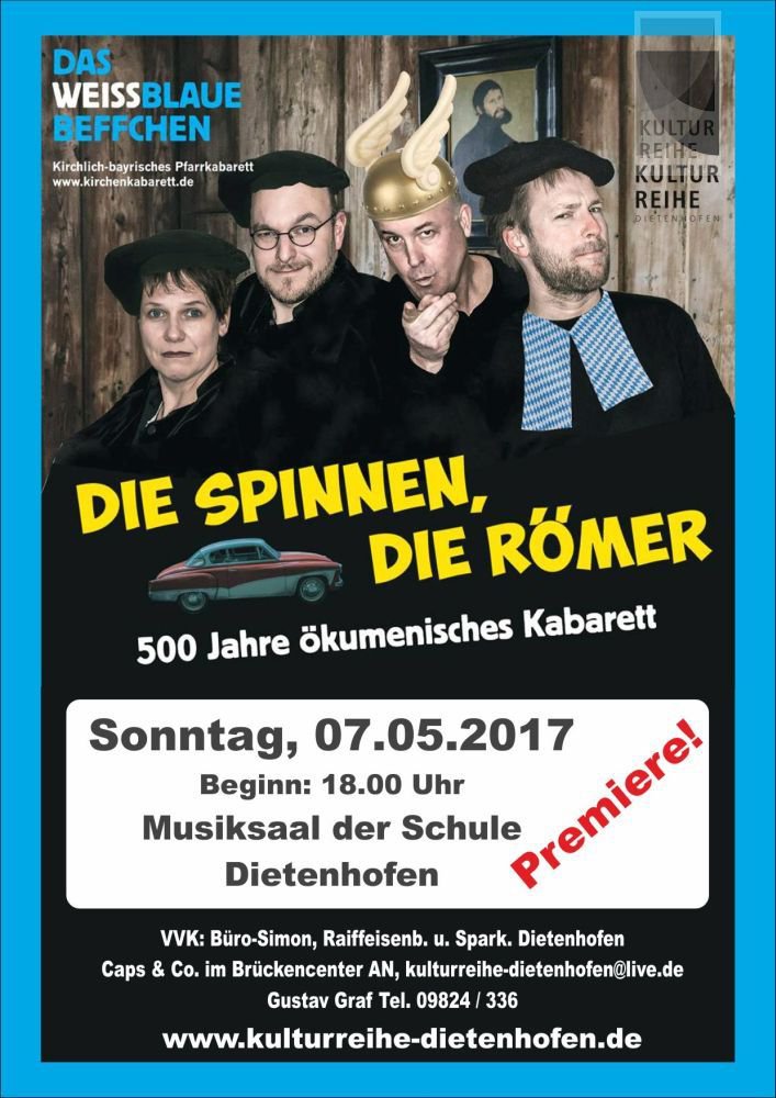 Weißblaues Beffchen